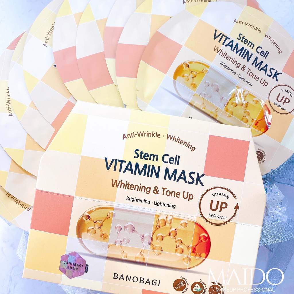 Mặt nạ giấy Banobagi Mask phiên bản nâng cấp Dưỡng Ẩm Trắng Da Chống Lão Hoá Giảm Mụn MAIDO COSMETICS
