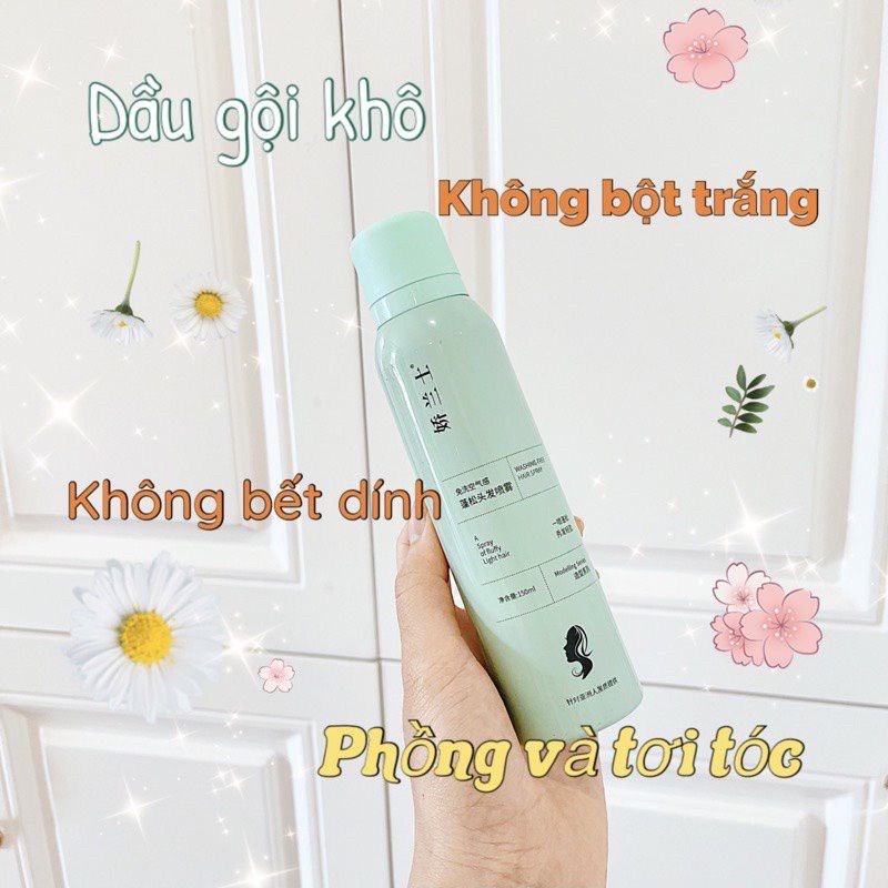 [ Mới Về] Dầu Gội Khô Dạng Xịt Spes Không Bết Dính Phồng Tóc 150ml