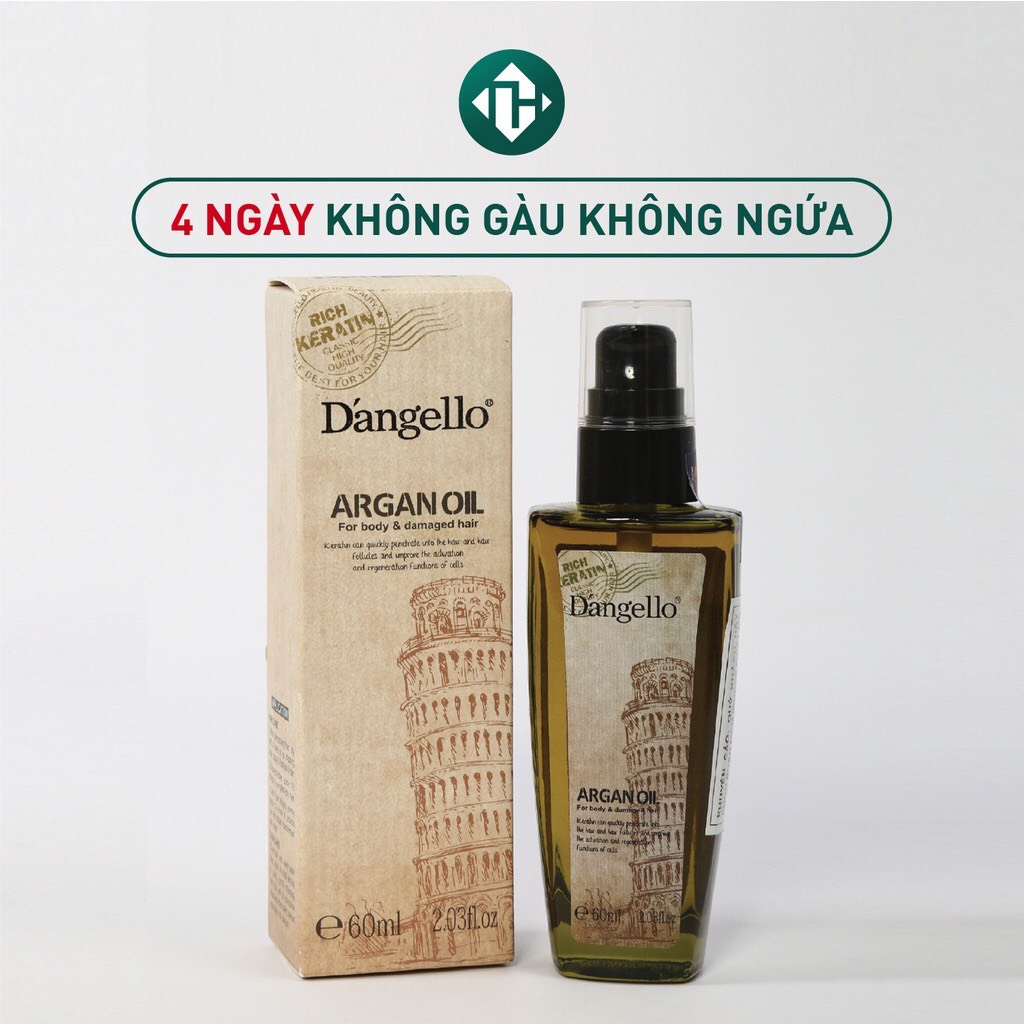 Xịt Dưỡng Tóc Keratin D’Angello Argan Oil 60ml Chuẩn Salon, Tinh Dầu Dưỡng Tóc Siêu Mềm Mượt Phục Hồi Tóc Hư Tổn