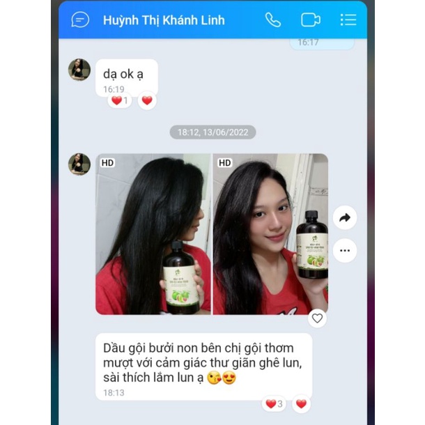 Dầu gội Buởi Non mọc tóc nhanh, mềm mượt, bồng bềnh (Tặng dầu xả)
