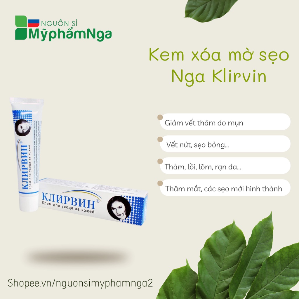 Kem xóa mờ sẹo Nga Klirvin – date mới nhất – Kem sẹo Nga