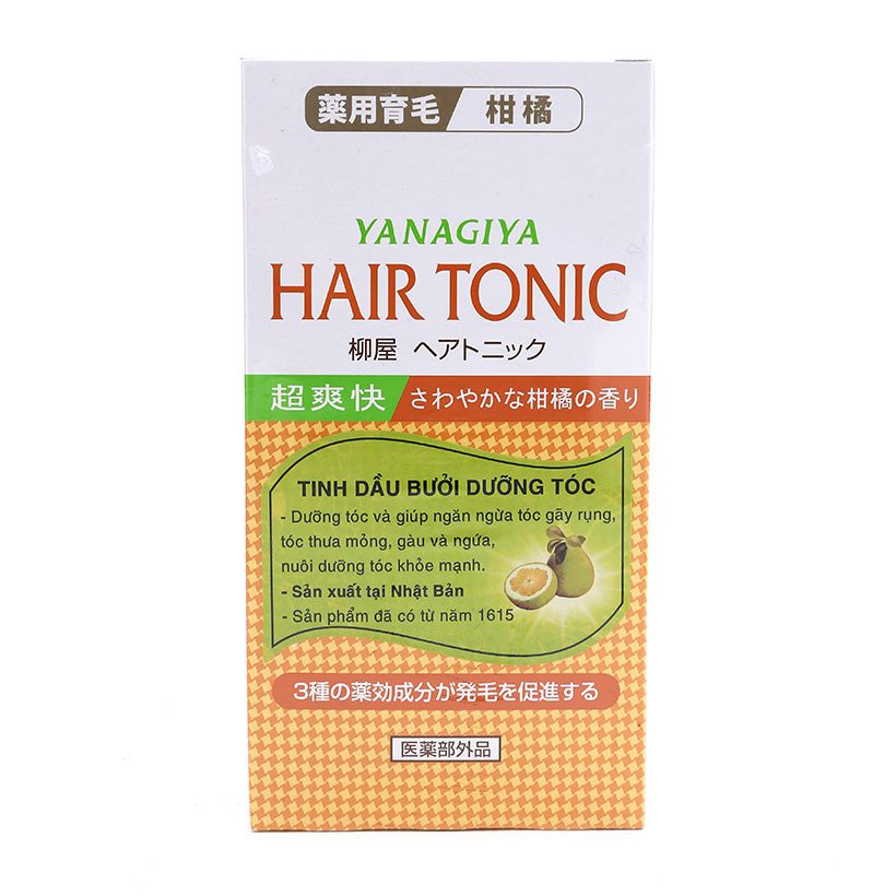 (Tặng kèm bình xịt)  Tinh dầu bưởi dưỡng tóc Hair Tonic Citrus Yanagiya 240ml