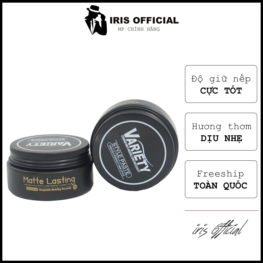 Sáp vuốt tóc nam Variety Mattle Lasting & Gôm xịt tóc + Tặng lược – Keo & wax vuốt tóc chính hãng