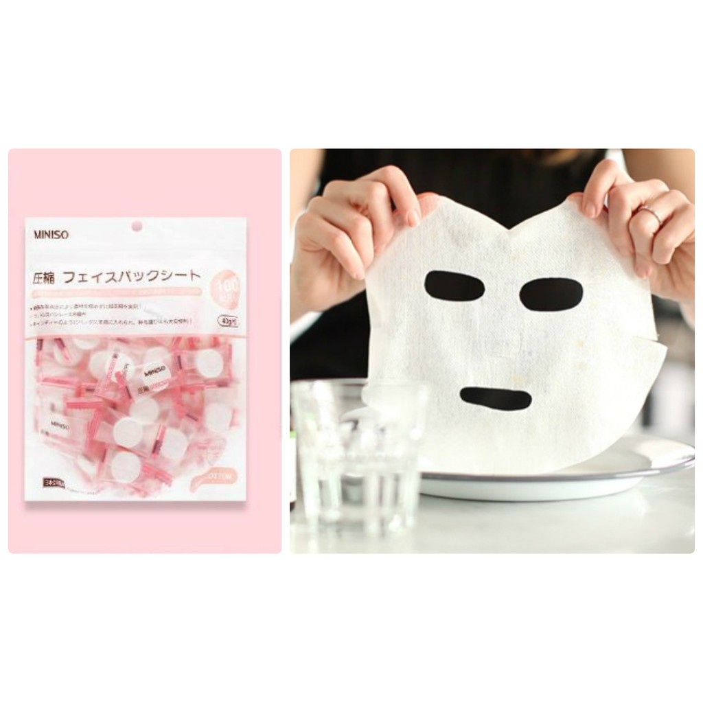 Mặt Nạ Viên Giấy – Mặt Nạ Nén Miniso