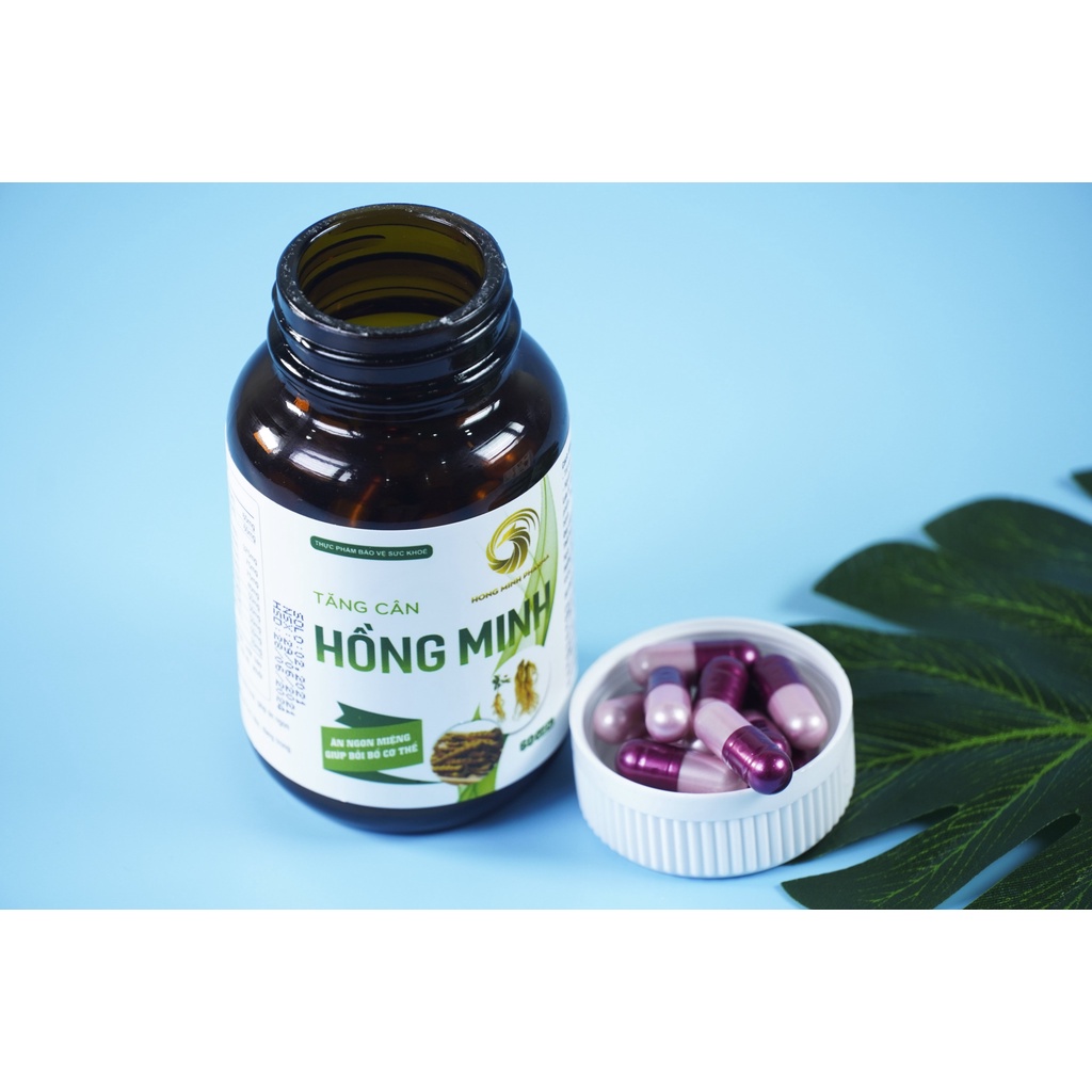 Tăng Cân Hồng Minh Chính Hãng – Viên Tăng Cân Bất Chấp Cơ Địa Gầy Lâu Năm, An Toàn Giúp Ngủ Ngon Ăn Ngon – Lý Gia Store