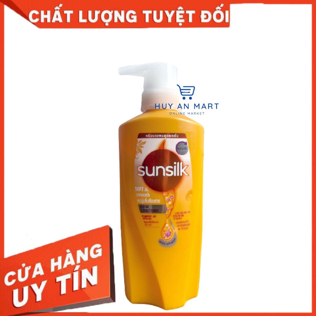 Dầu xả sunsilk Thái Lan Sunsilk Soft & Smooth mềm mượt diệu kỳ màu vàng 380ml