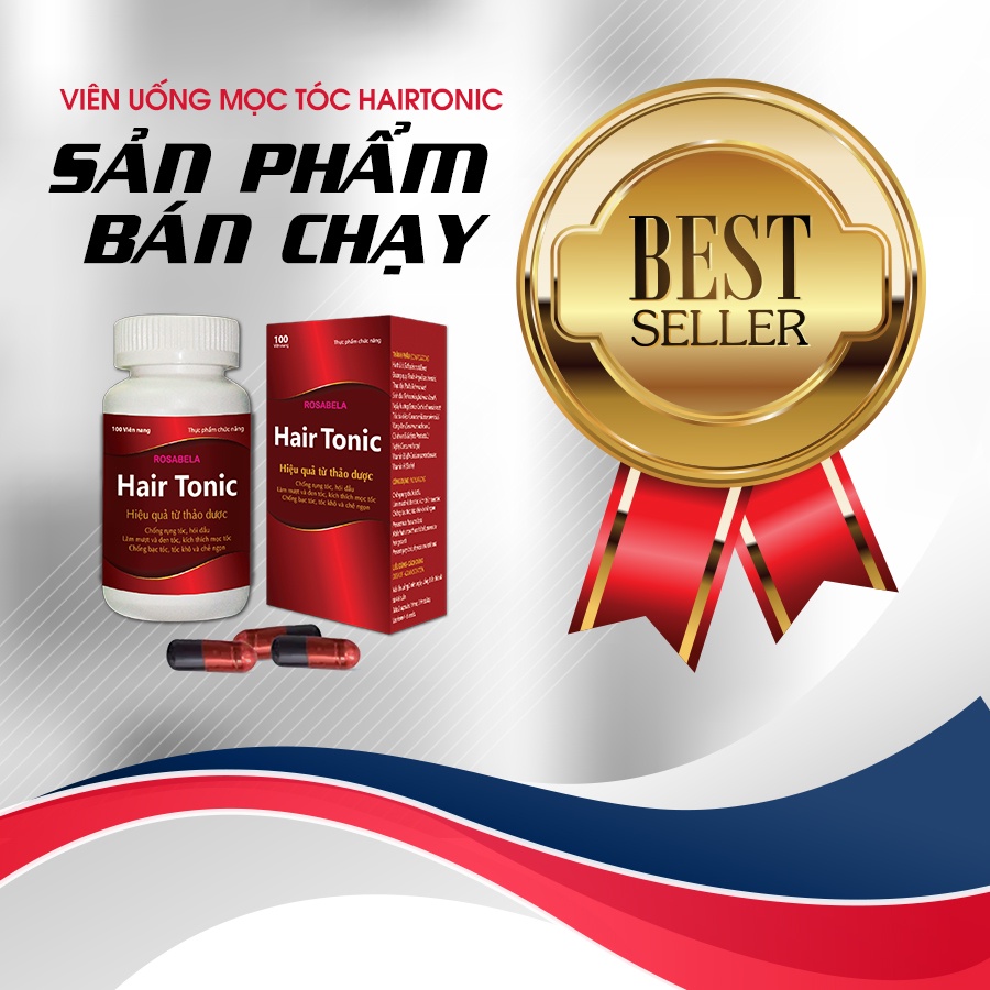 Viên uống mọc tóc Hairtonic, giúp giảm rụng tóc, nuôi dưỡng chân tóc chắc khỏe và dày mượt (100 viên)