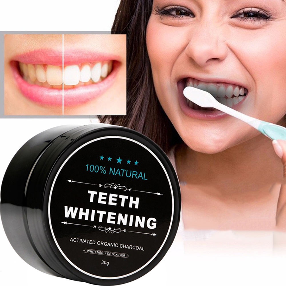 Bột than tre hoạt tính làm trắng răng chăm sóc răng miệng an toàn hiệu quả 30g