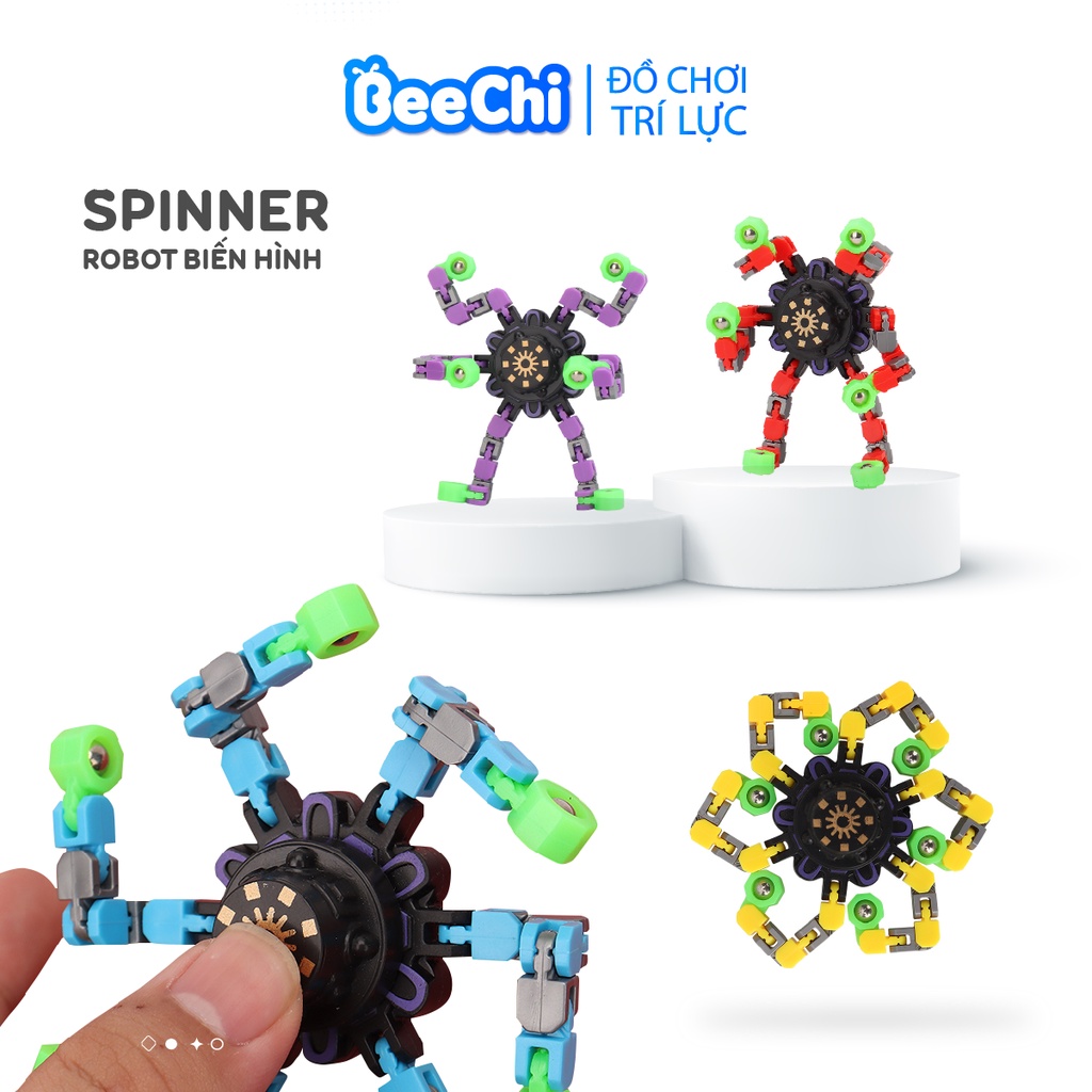 Con Quay Spinner Robot Con Quay Cơ Khí Đồ Chơi Robot Biến Hình