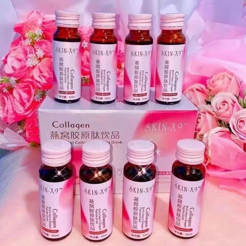 Collagen hồng skin X9 _ Hàm lượng collagen gấp x5