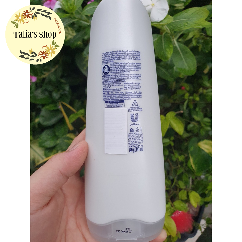 140g – Kem xả Dove phục hồi tóc hư tổn