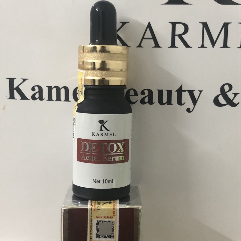 serum detox karmel ngăn ngừa và giảm mụn loại bỏ mụn đầu đen, bã nhờ, da sần vỏ cam, tái tạo da