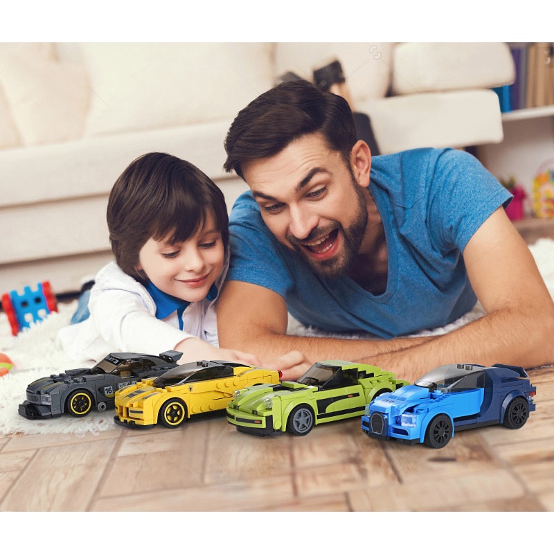 ĐỒ CHƠI xếp hình KIỂU ô tô oto đua siêu xe đồ chơi cho bé nhiều chi tiết phát triển tư duy lamborghini audi