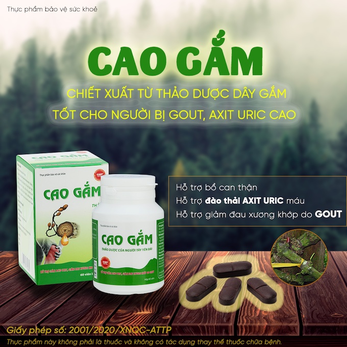 Viên uống Cao Gắm Kiên Minh ( viên nén- hộp 60 viên)