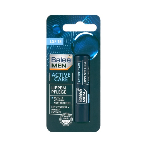 Son dưỡng môi Balea Men Active Care Pflege dành cho nam 4,8g – Hàng Đức chính hãng