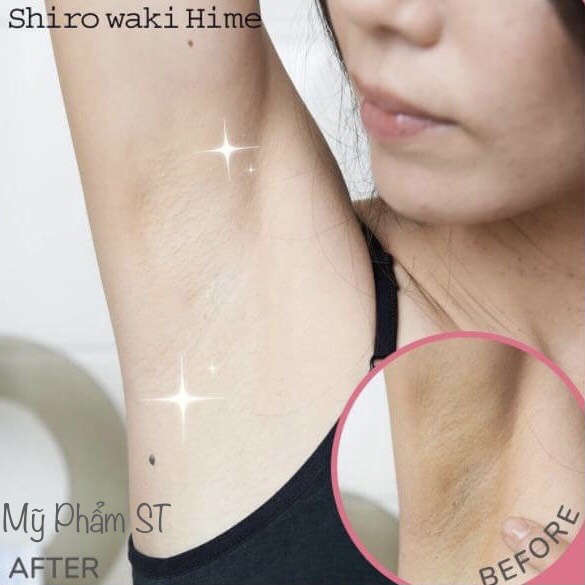 Kem giảm thâm nách ban đêm shirowaki hime night pack Nhật Bản khử mùi hôi làm trắng nách dưỡng da cấp ẩm mềm mịn