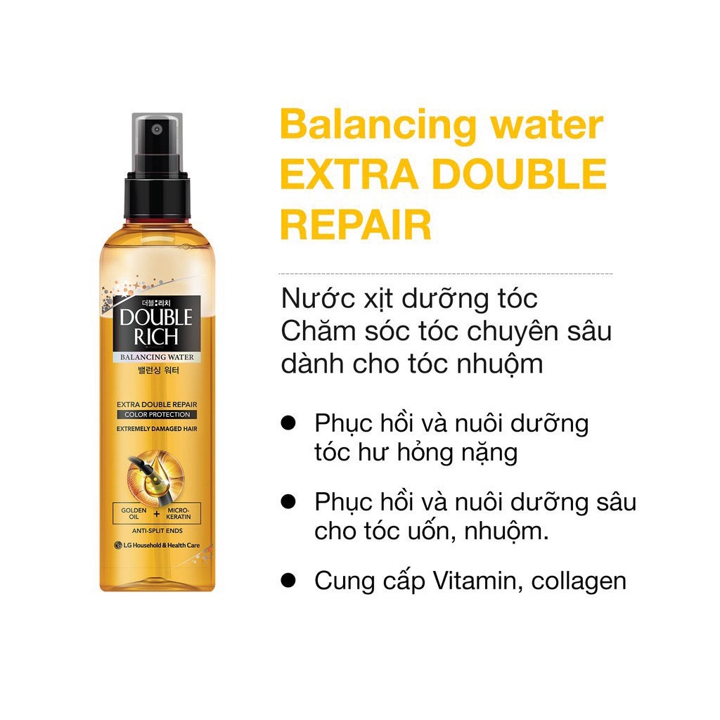 Nước Xịt Dưỡng Tóc Khô Xơ & Hư Tổn Double Rich 250ml