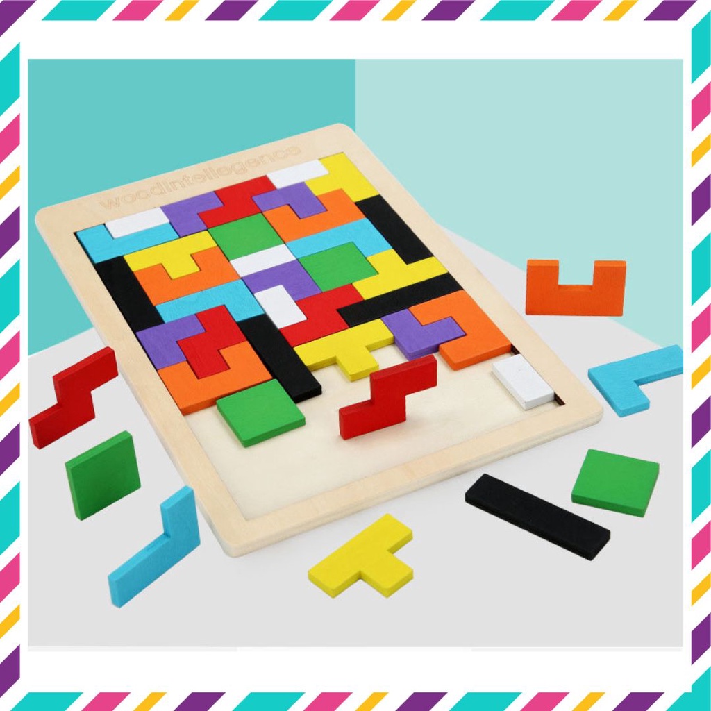 Đồ chơi xếp hình thông minh, đồ chơi ghép hình Tetris xếp gạch (340)