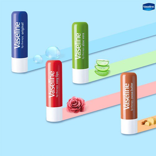 Son Dưỡng Vaseline Thỏi – Son Dưỡng Môi Vaseline Lip Therapy Dưỡng Ẩm 4.8g