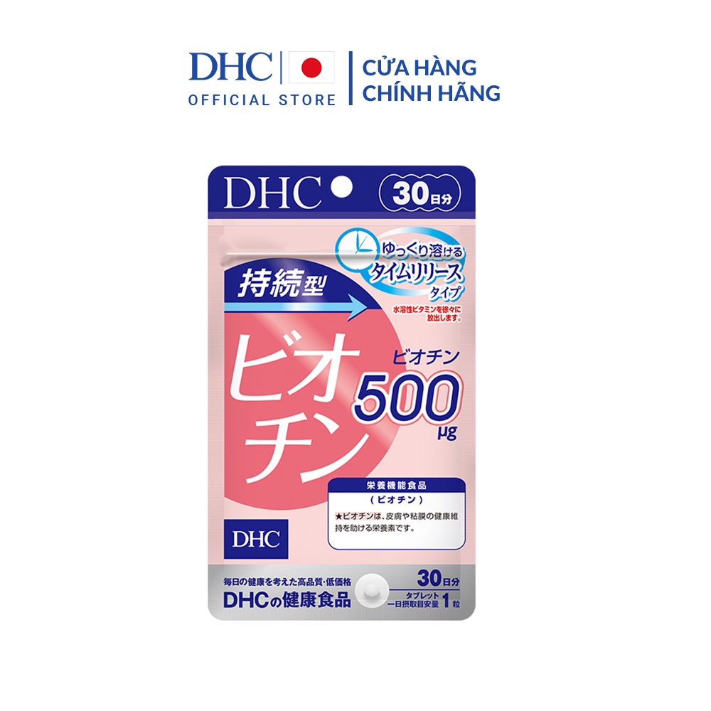 Viên uống DHC Biotin ngăn rụng tóc, hỗ trợ mọc tóc Biotin gói 30 viên (30 Ngày)