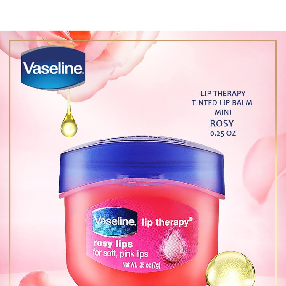 Sáp Son dưỡng môi Vaseline Lip Therapy Rosy Lips 7g