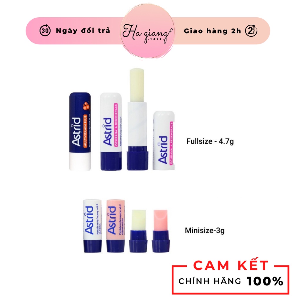 [FREESHIP XTRA] Son dưỡng Astrid tái tạo môi từ mỡ hươu