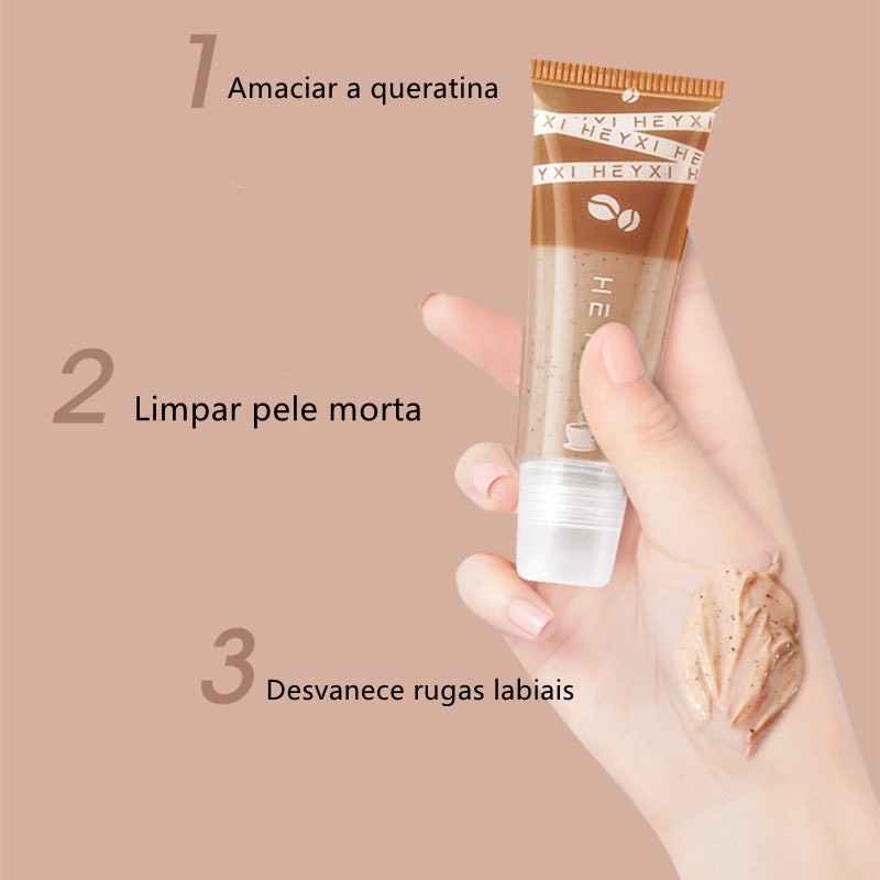 Tẩy da chết môi HEYXI Cà Phê Dưỡng Ẩm Chăm Sóc Môi
