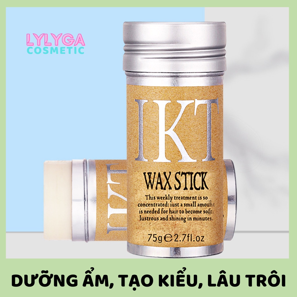 Sáp vuốt tóc Nữ IKT Wax Stick 75g dạng thỏi giữ nếp tóc con keo tạo kiểu tóc nữ tóc trẻ em mềm và dưỡng ẩm SA04