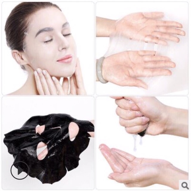 Mặt nạ dưỡng trắng mờ thâm nám thải độc cấp ẩm phục hồi da mask mặt nạ nội địa trung bisutang