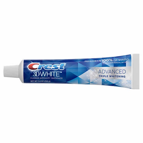 Kem đánh răng Crest 3D White Advanced Whitening 147g của Mỹ
