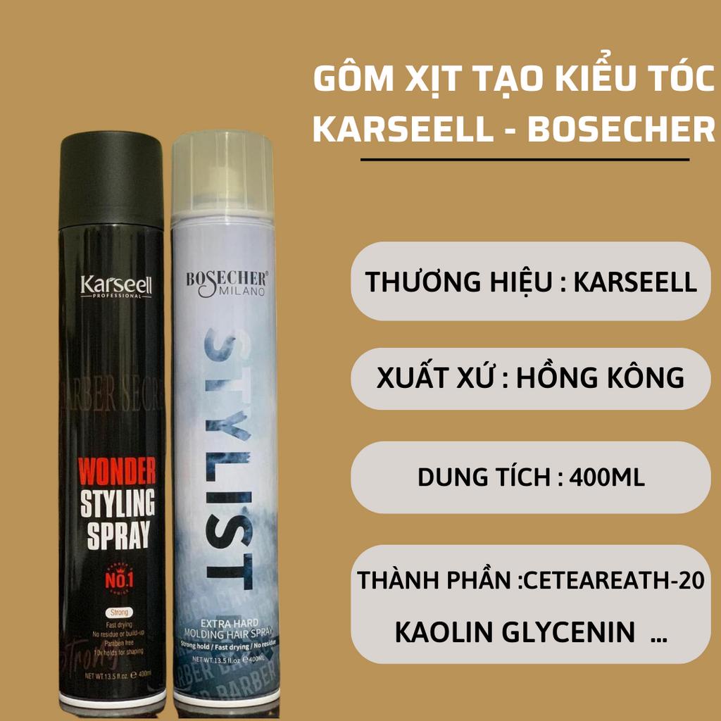 Gôm Xịt Tóc KARSEELL MACCA 400ML Giữ Nếp Tạo Kiểu Tóc Nam Nữ Chuẩn Salon Hương Nước Hoa | Calla Official
