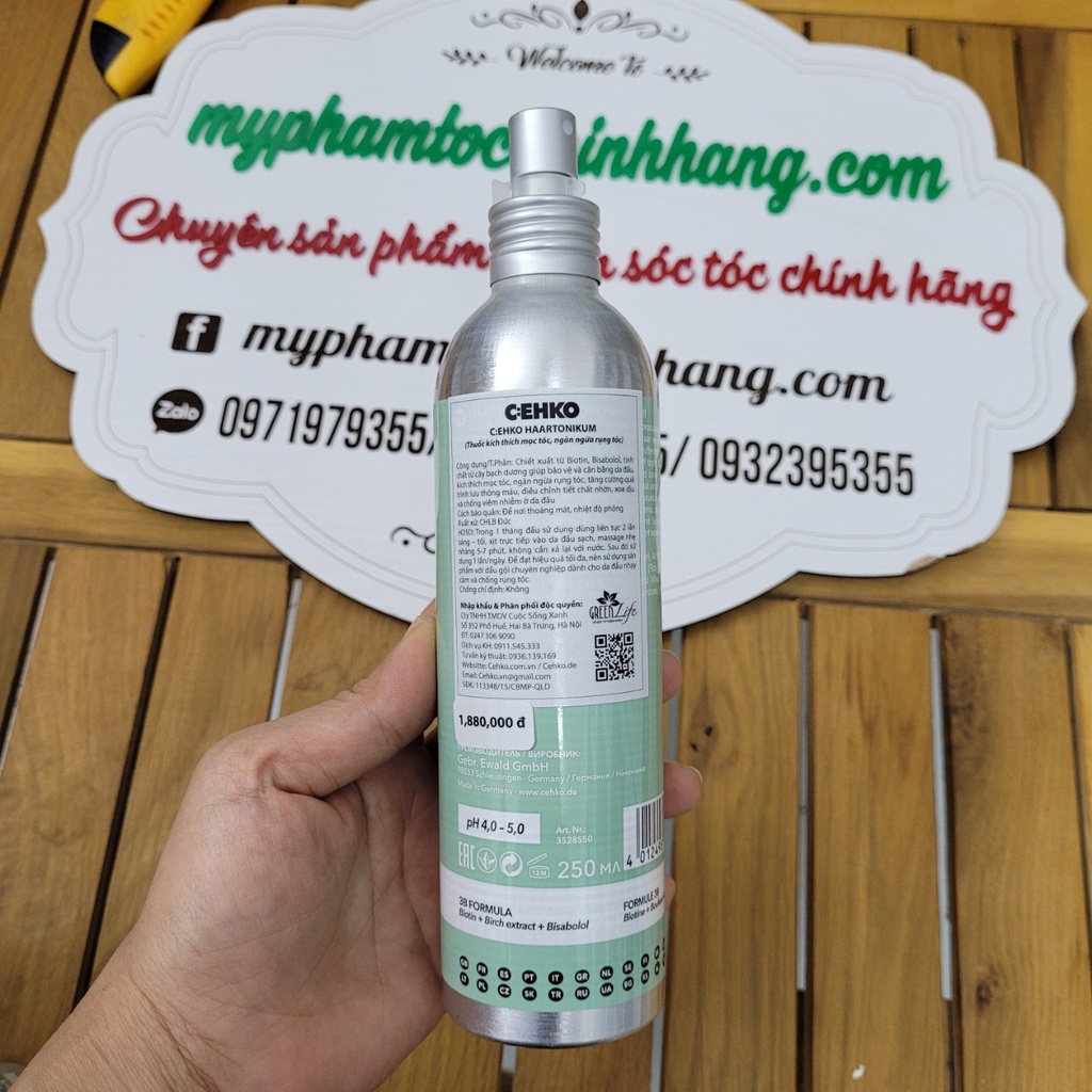 XỊT DƯỠNG MỌC TÓC CEHKO HAARTONIKUM 75ML – 250ML
