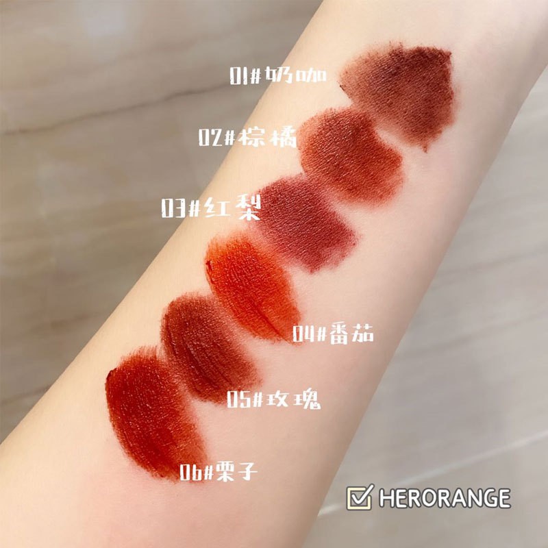 Minijumie Son Môi herorange Màu Lì Siêu Mềm Mịn