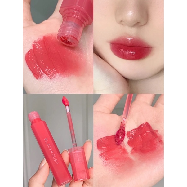 Son kem bóng lỳ Black Rouge Hafl N Hafl Water Glow [HG01-HG04 & HT01]