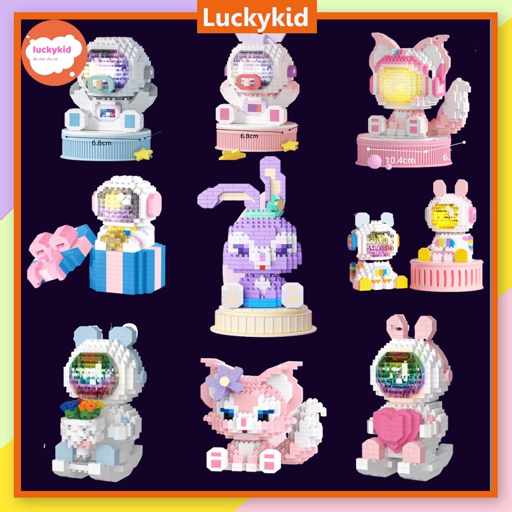 Đồ chơi lắp ráp lắp ghép xếp hình ghép hình Bộ đồ chơi lắp ráp mô hình 3d mini cho bé trai bé gái – Luckykid