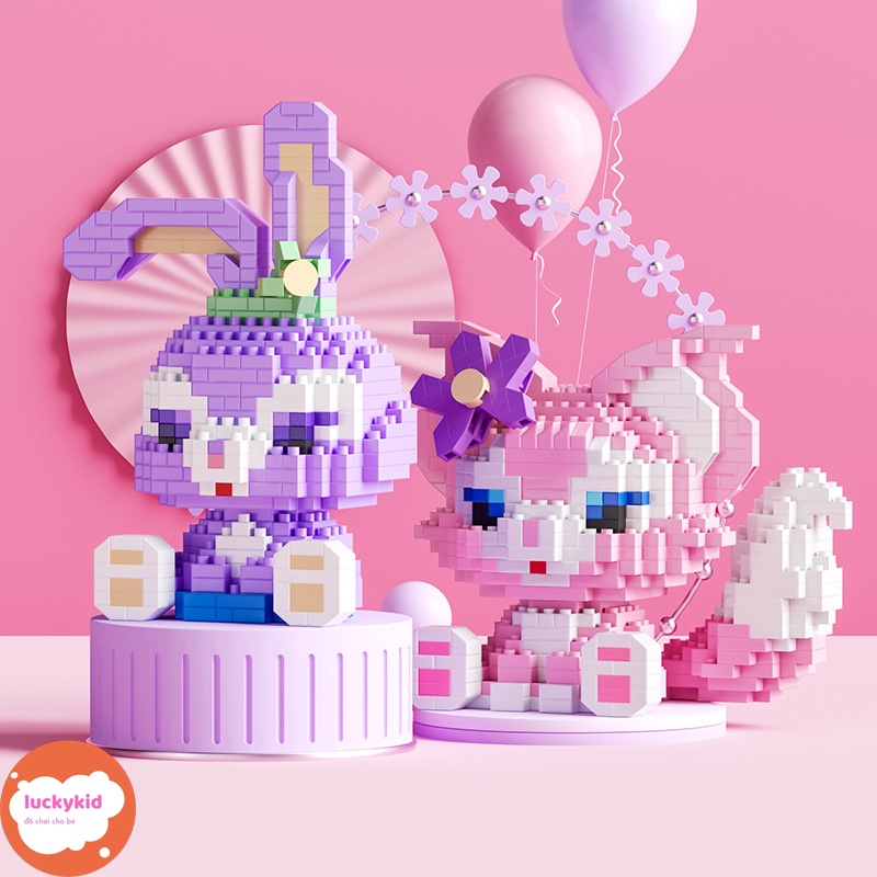 Đồ chơi lắp ráp lắp ghép xếp hình ghép hình Bộ đồ chơi lắp ráp mô hình 3d mini cho bé trai bé gái – Luckykid