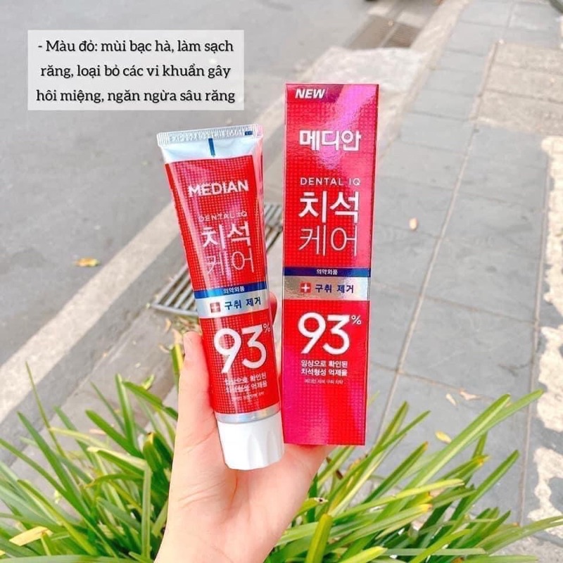 Kem Đánh Răng Median Dental IQ 93 Hàn Quốc Tuýp 120g Hơi Thở Thơm Mát