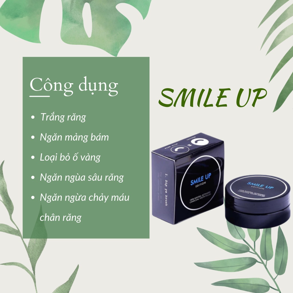 Than hoạt tính trắng răng Smile Up