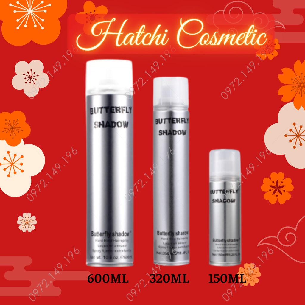 [Gía Buôn] [Sỉ/Lẻ] Gôm Bạc Butterfly Shadow 320 ml