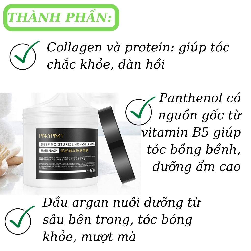 Kem Ủ Tóc Pinky Pinky Dưỡng Tóc Siêu Mềm Mượt Nội Địa Trung Phục Hồi Tóc Hư Tổn Ủ Tóc Collagen Mặt Nạ Hấp Dầu SHOP 9999