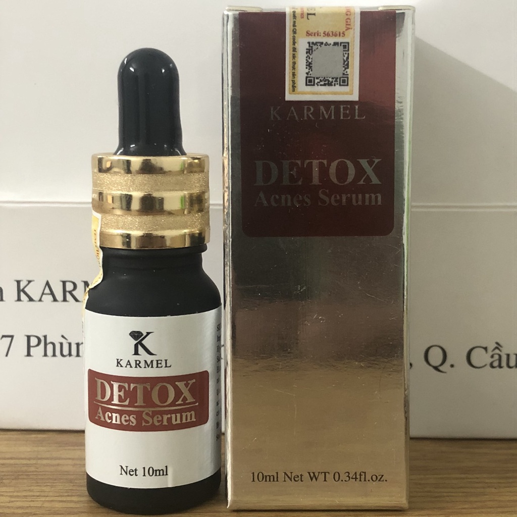 serum detox karmel ngăn ngừa và giảm mụn loại bỏ mụn đầu đen, bã nhờ, da sần vỏ cam, tái tạo da