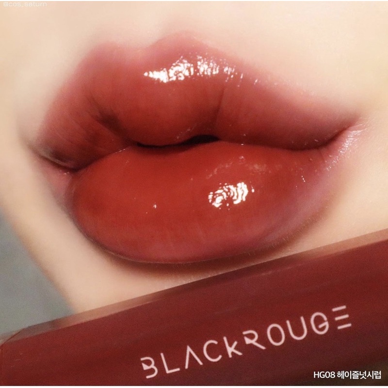 Son tint bóng Black Rouge Half N Half Water Glow HG08 nâu cam ánh đỏ