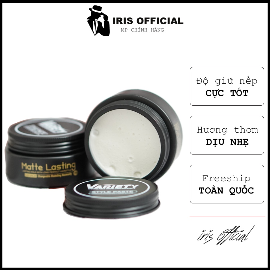 Sáp vuốt tóc nam Variety Mattle Lasting & Gôm xịt tóc + Tặng lược – Keo & wax vuốt tóc chính hãng