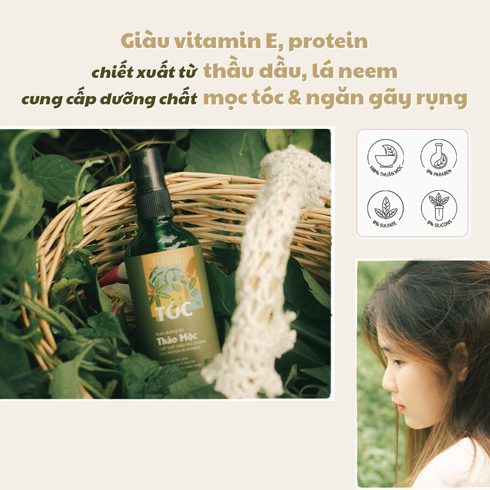 Xịt Mọc Tóc Nhanh Thảo Mộc The Fleura, Xịt Bưởi Mọc Tóc An Toàn Hiệu Quả, Hương Thơm Cỏ Cây Dễ Chịu