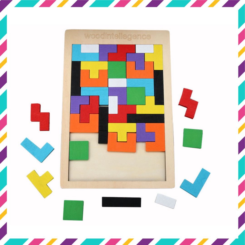 Đồ chơi xếp hình thông minh, đồ chơi ghép hình Tetris xếp gạch (340)