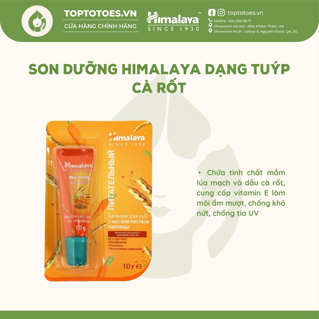 Son dưỡng Himalaya Herbals lành tính, dưỡng ẩm, làm hồng môi