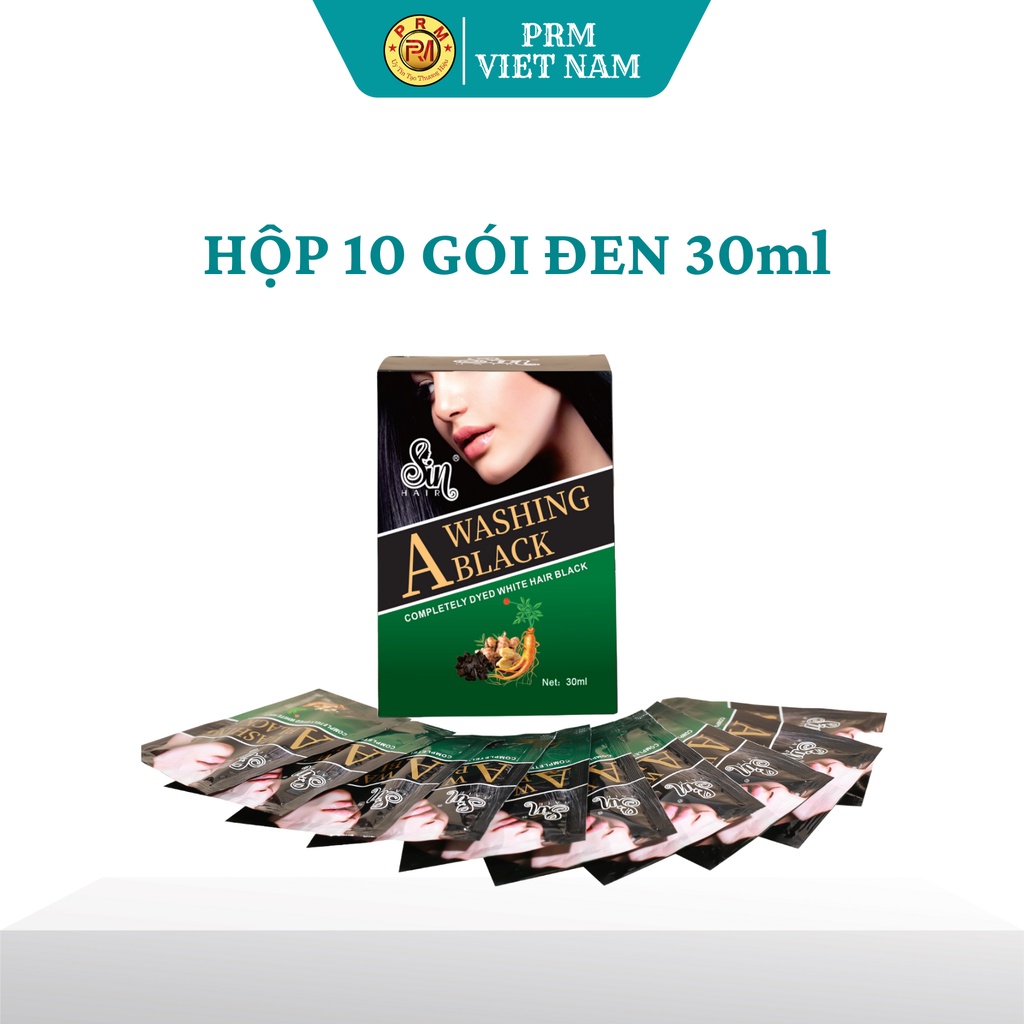 Dầu gội phủ bạc SIN HAIR chính hãng Nhật Bản, thành phần nhân sâm tự nhiên giúp đen tóc, nâu tóc từ lần gội đầu tiên