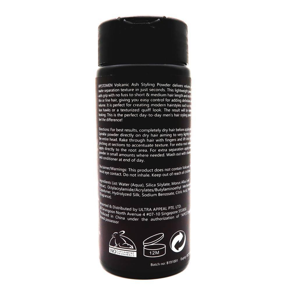 [Mã BMTTC60 giảm đến 60K đơn 50K] Bột Tạo Phồng Tóc Apestomen Volcanic Ash Styling Powder 25g
