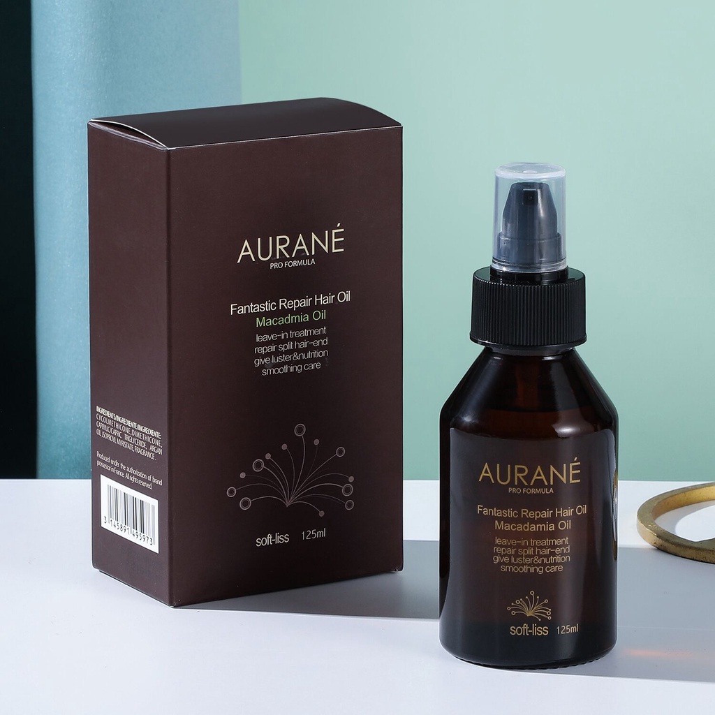 Tinh dầu dưỡng tóc Aurane Softliss 125ml Hỗ Trợ Tái Tạo Cho Mái Tóc Bóng Mượt