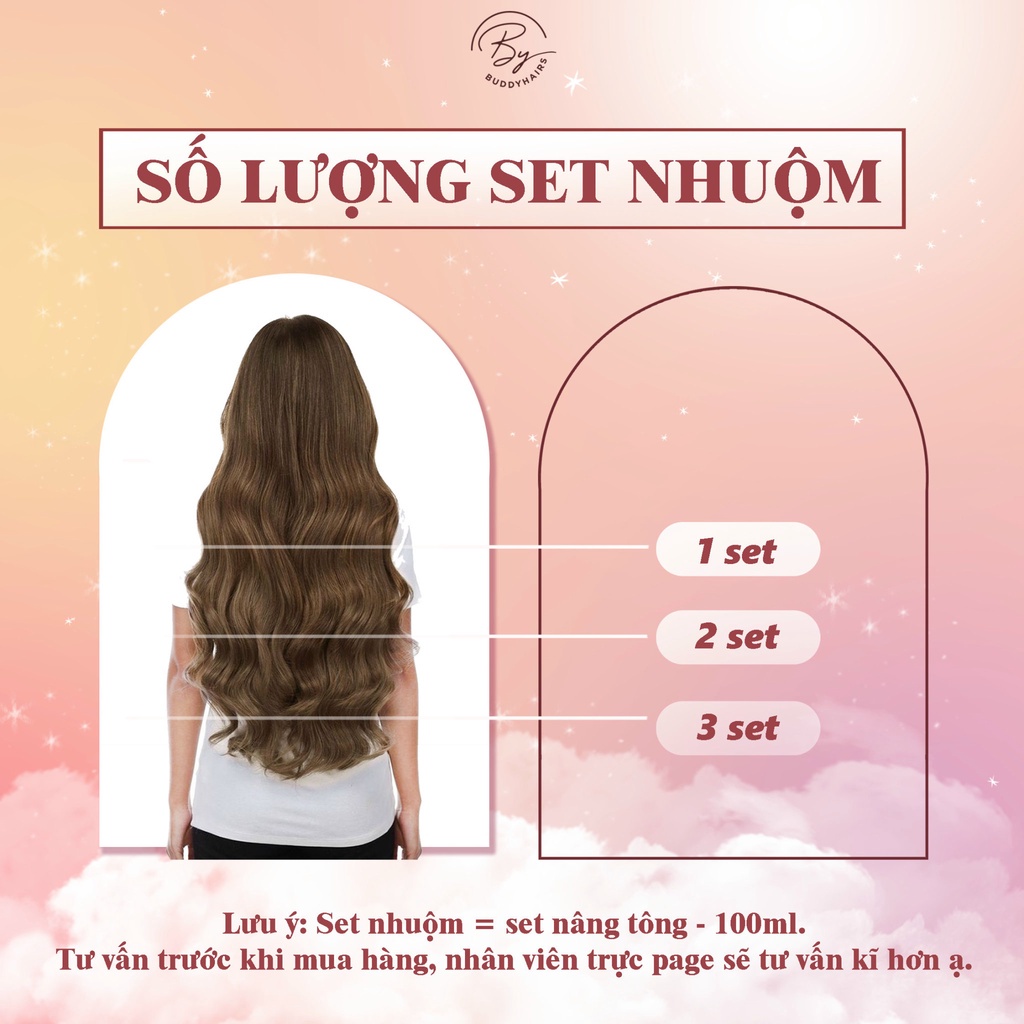 Thuốc Nhuộm Tóc, Thuốc Nhuộm Tóc Màu Xanh Đen, Tặng Kèm Oxy Trợ Dưỡng Và Bao Tay